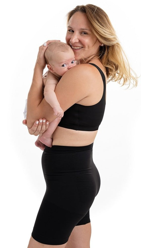 High-Waisted Postpartum Panty with Adjustable Belly Wrap for Natural o –  Mums and Bumps