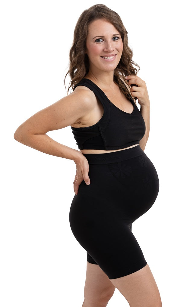 Belevation Maternity Shapewear Mid-Thigh PettiPant in Black
