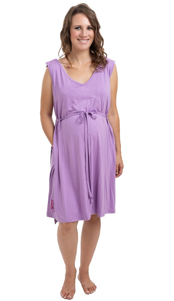 Bhome Maternity Labor Delivery Gown Hospital Nightgown Nursing