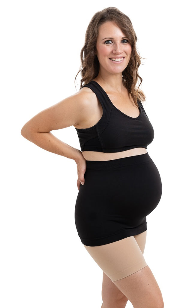 Plus Size Pregnancy Waist Belly Band Womens Maternity Shapewear, Everyday  Support Bands (Black; Size-L)
