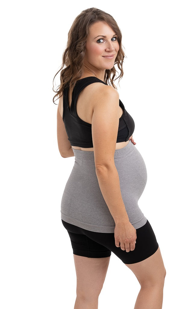Belevation Maternity Belly Band, Pregnancy Support Band Also in Plus Size M 6-10 / Black
