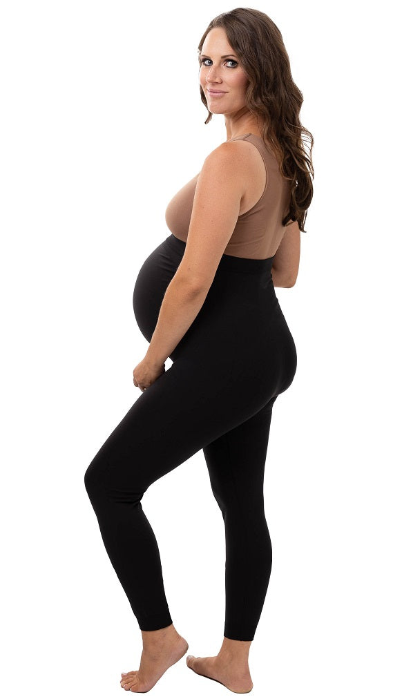 Foucome Women's Maternity Leggings with Pockets Over The Belly Pregnancy  Workout Leggings Stretch Soft Athletic Yoga Pants